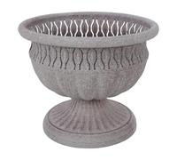 MUCKLILY Urna Decorativa Vintage in Ferro, Bocca Ampia, Stile Rustico | Succulente e Composizioni Floreali, Stabile e Resistente, Adatta per Interno e Ingresso