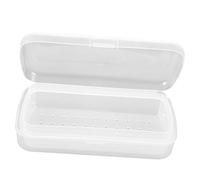 MUCKLILY Vassoio Portautensili per Manicure Scatola Sterilizzatrice Trasparente, Design a Doppio Strato Filtro Rimovibile, Materiale Resistente, per Uso Professionale e Domestico, Capacità