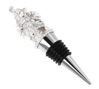 MUCKLILY Wine plug, bottle stopper in lega riutilizzabile a forma di uva, tappo decorativo argento per bottiglie di vino rosso, olio e aceto, accessorio per home party e ristorante