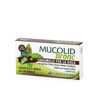 Mucolid Bronc Caramelle Per la Gola Liquirizia e Menta Farmaderbe 24 Caramelle