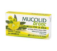 Mucolid Bronc Caramelle Per La Gola Salvia e Limone 24 Caramelle