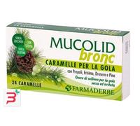 Farmaderbe Caramelle Mucolid Bronc propoli e pino 24 pezzi