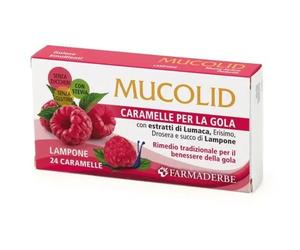Mucolid Caramelle per la Gola Bava di Lumaca e Lamponi