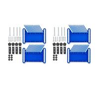 Mucshim 2 dispositivi di sicurezza migliorati Featherboard, impilabili, adatti per la maggior parte delle scanalature standard, a T, binari a T, una circolare da tavolo, blu