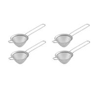 Mucshim 4 colino da tè in acciaio , piccolo colino per cocktail, caffè, succhi di frutta, tè,