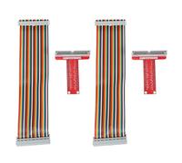 Mucshim 4 schede di espansione RPi GPIO Breakout + a nastro + adattatore a T tipo GPIO 20 cm FC40 40 pin