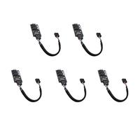 Mucshim 5 connettori hub USB a 9 , splitter USB da 1 a 3, USB 2.0, 9 per raffreddamento ad acqua per test di velocità della ventola LED RGB