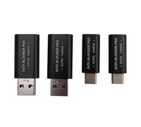 Mucshim Blocco dati USB a 4 pezzi e blocco dati USB-C, protegge da Juice Jacking, supporta la ricarica rapida sicura e previene il furto di dati