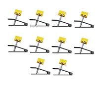 Mucshim Set di 10 pezzi di ricerca manuale per piastrelle, piastrelle, regolatore di altezza, regolazione, posizionatore, livellatore, strumenti di costruzione in aumento