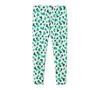 Mud Kingdom - Leggings da bambina a forma di quadrifoglio tradizionale per San Patrizio Verde 4. 4 anni