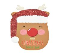 Mud Pie Bambini Renna Tatuaggio Libro; 6 3/4 "x 5 3/4"