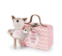 Mud Pie Kids Girl Fox-In-A-Box in Suitcase Big Sister 4.5"x3"x1.5" 12050031