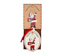 Mud Pie Ornamento natalizio vintage, gioia, 5 14 x 3 34 ''