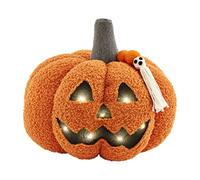Mud Pie Sherpa, cuscino Jack-o-Lantern, 20,3 x 22,9 cm, arancione