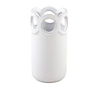 Mud Pie Vaso smerlato bianco, medio, 14 x 7 cm