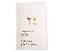 Mud Pie Vino - Asciugamano, colore: Bianco