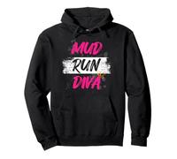 Mud Run Diva Muddy Race Mud Run Felpa con Cappuccio
