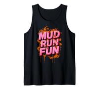 Mud Run Fun Mudder ROSA Trail Running Mudding Race Fun Team Canotta