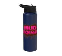 Mud Squad Muddy Race Mud Run Stainless Steel Insulated Water Bottle