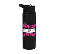 Mud Up or Shut Up Muddy Race corsa fango Stainless Steel Insulated Water Bottle
