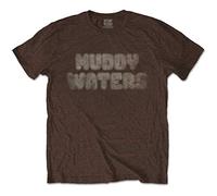 Muddy Waters Electric Mud Vintage T-Shirt, Marrone (Brown Brown), Small Uomo