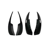 Mudflaps， 2005-2013, compatibile con i modelli base Chevrolet Corvette C6, kit carrozzeria 4 pezzi for paraurti anteriori e posteriori, stile esteso XL(Glossy Black)