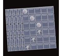 MUDOR PVC Free Coin Binder Sleeves, 150 tasche porta monete