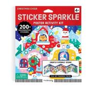 Mudpuppy Christmas Cheer Sticker Sparkle Poster Activity Kit (Tascabile)
