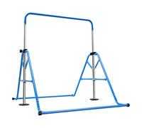 Mudshape Ginnastica, Junior Training Bar Attrezzatura da ginnastica per la casa, regolabile Height pieghevole orizzontale (blu)