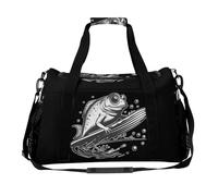 Mudskipper is Surfing Travel Duffle Bag Print Bagaglio Pernottamento Weekend Borse a tracolla per donne uomini
