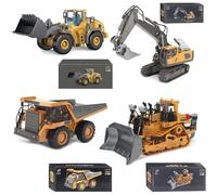Mudsterz Excavator, Mudsterz Trucks with Cool Lights and Sounds, Complete Control Over The Construction Site, Alloy Material, 2.4ghz Remote, Little Builders, Boost Smotor Skills, Focus (Mix)