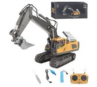 Mudsterz Excavator, Mudsterz Trucks with Cool Lights and Sounds, Complete Control Over The Construction Site, Alloy Material, 2.4ghz Remote, Little Builders, Boost Smotor Skills, Focus (#A)