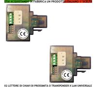 MUDULI 2 LETTORI DI PROSSIMITÀ SICUREZZA SECURVERA LAN RJ45 QUALSIASI MARCA TIPO