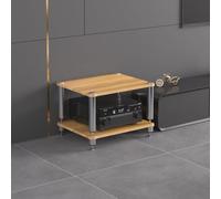Mueble estéreo de 2, 3 y 4 niveles, soporte para equipos audiovisuales, estante de audio abierto, mueble para componentes, estante HiFi, mueble de almacenamiento multimedia, soporte para tocadiscos