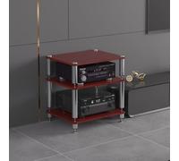 Mueble estéreo de 2, 3 y 4 niveles, soporte para equipos audiovisuales, estante de audio abierto, mueble para componentes, estante HiFi, mueble de almacenamiento multimedia, soporte para tocadiscos