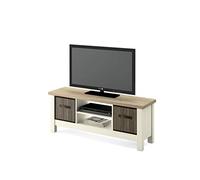 MUEBLES PITARCH Artik Biscuit Mobile TV, Truciolare in melammina ad alta densità, Pino/Rovere Cambrian, 51 x 130 x 41 cm