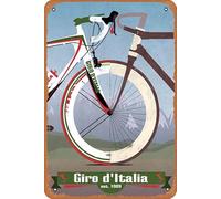 muecddoa Giro D'ITALIA Poster Metallo Metallo Targa 20x30 cm Man Cave Retro Vintage Wall Decor Art.