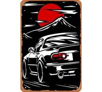 muecddoa Mazda MX-5 Miata Poster Metallo Metallo Targa 20,3 x 30,5 cm Vintage Retro Man Cave Decorazione da parete.