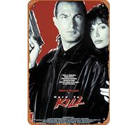 Muecddoa Poster classico del film Hard to Kill (1990), decorazione artistica da parete in latta - 20,3 x 30,5 cm