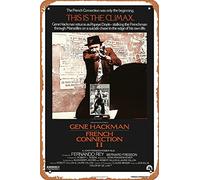 Muecddoa Poster del film Classic Metal Sign French Connection II (1975) Wall Art Decor Tin Sign - 20,3 x 30,5 cm
