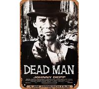 Muecddoa Poster musicale retrò in latta Dead Man, poster classico vintage anni '90, stampa per film, casa, bar, pub, garage, decorazione da parete, idea regalo, 20 x 30 cm, targa in metallo vintage