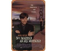 Muecddoa Targa in metallo del film So I Married an Axe Murderer (1993) decorazione artistica da parete in latta - 20,3 x 30,5 cm