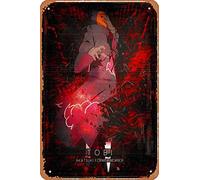 Muecddoa Toki Obito Akatsuki | Divertente targa in latta vintage da parete retrò con pittura in ferro per bar, caffetteria, garage, casa, regalo di compleanno e matrimonio, 30,5 x 20,3 cm