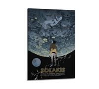 muegrbgs Solaris, Poster decorativo da parete per camera da letto, stile vintage, per soggiorno, camera da letto, elegante poster estetico, 30 x 45 cm, con cornice