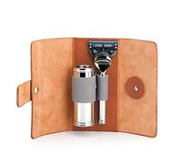 MÜHLE - Beauty case in pelle bovina, piccolo (con contenuto)