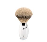 MÜHLE Edition No. 4 - Pennello da barba, punta argentata, afflusso di tetto, in porcellana