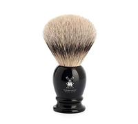 Mühle Pennello da barba Badge, punta argento nero L