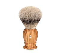 MÜHLE - Pennello da barba, serie Classic, punta d'argento, misura L, in legno d'ulivo