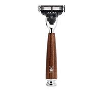 MÜHLE - Rasoio - Serie RYTMO - compatibile con Gillette® Mach3 ® - Legno di Frassino Scuro