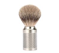 MÜHLE ROCCA Silvertip Badger - Pennello da barba naturale di lusso, perfetto con saponi e creme
